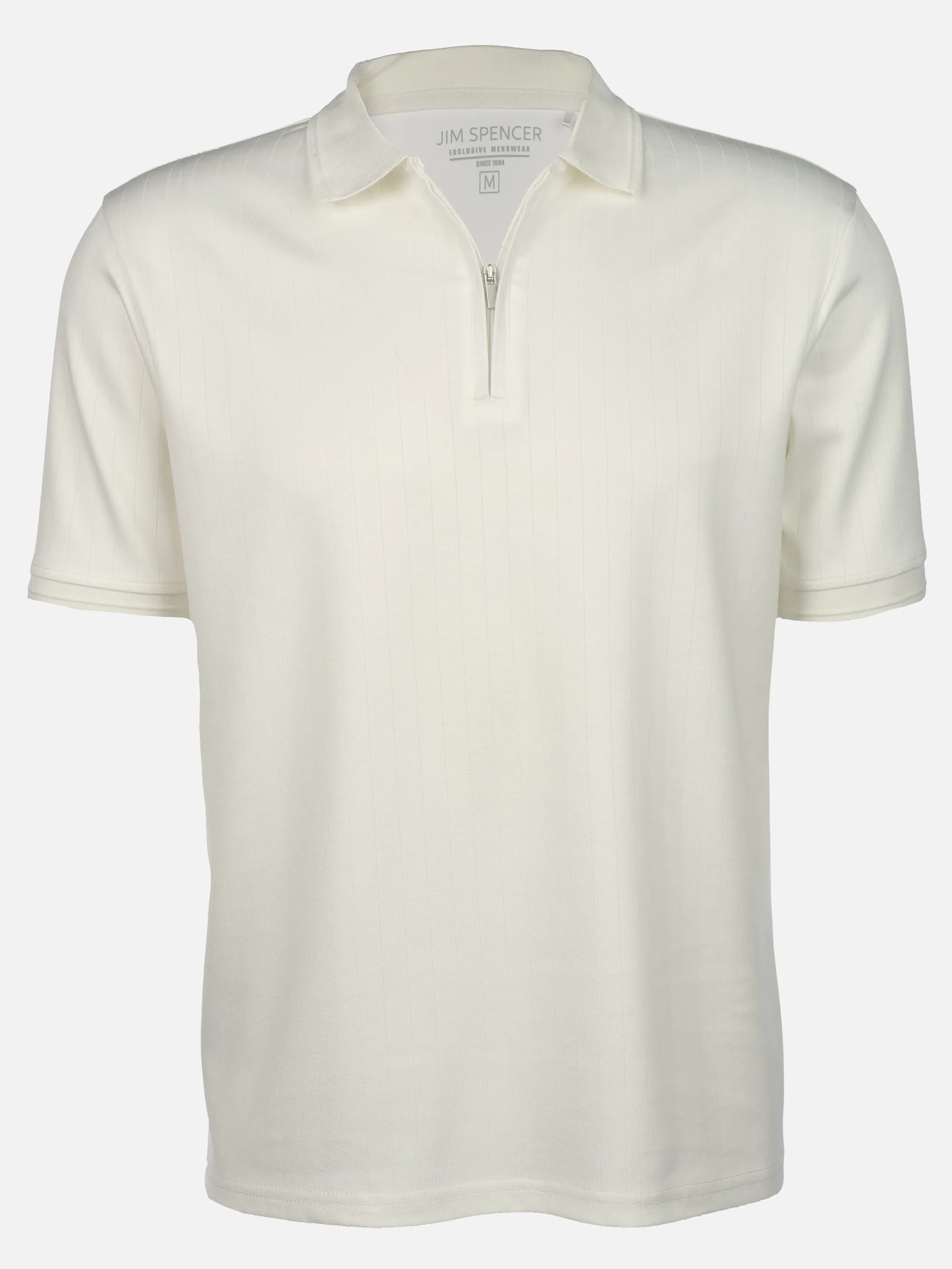 Jim Spencer He. Poloshirt 1/2 Arm drop needle Weiß 928820 OFFWHITE 1